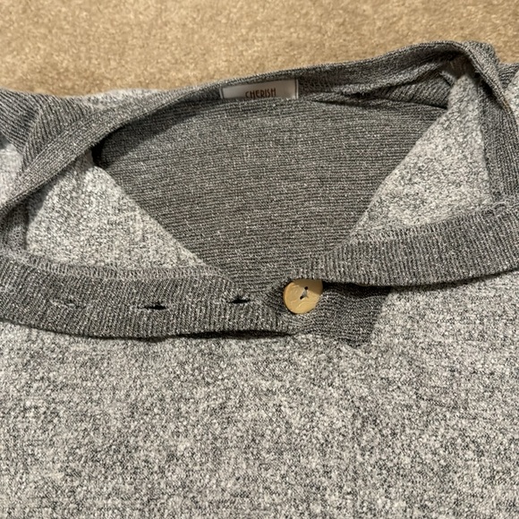 Cherish long sleeve top, super soft grey - Picture 3 of 5